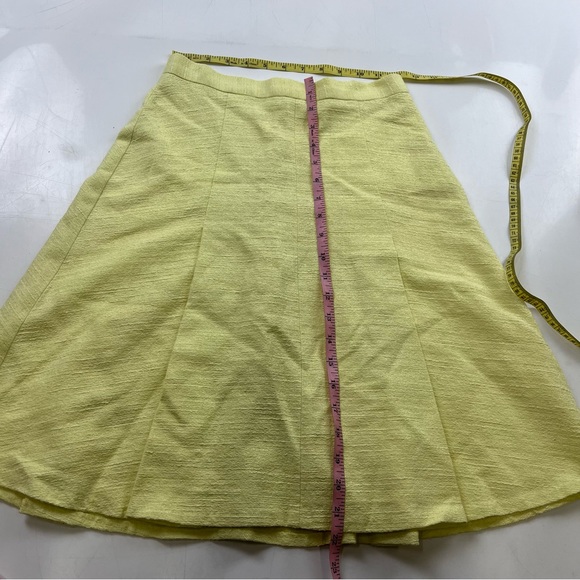 Club Monaco women’s lemon over knee pleated skirt us0 L34-23 - Picture 2 of 5